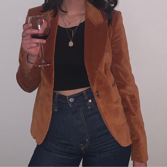 Aritzia Wilfred Mona velvet blazer - Picture 8 of 8